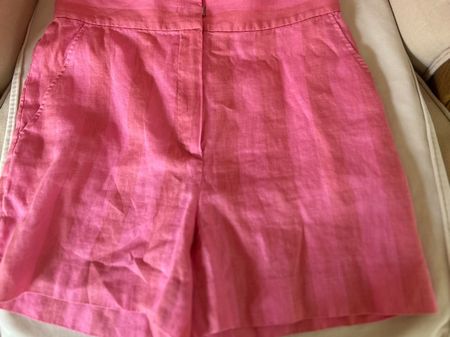 Sommer-Set: Rosa Leinen-Shorts & Top von ESCADA SPORT! Gr...