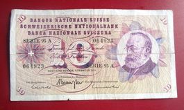10er Note Serie 95 A vom 7. Februar 1974 - Nr. 064923