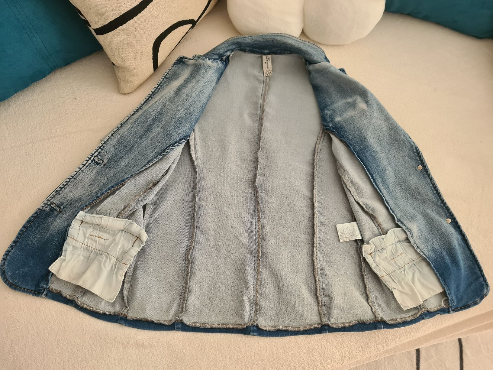 Giacche: Blazer jean délavé marque "DENIM" (M) – Nuovo e nell'imballaggio originale da Etoy venduto da MyStyleMyMode 9