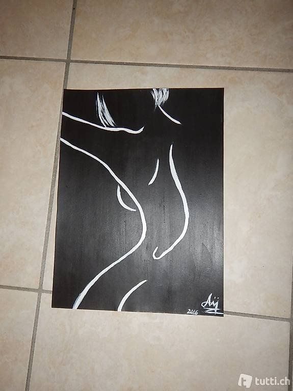 Dipinti: Nudo bianco nero dipinto/disegno origin – Nuovo (secondo la descrizione) da Coldrerio venduto da camillo71 1