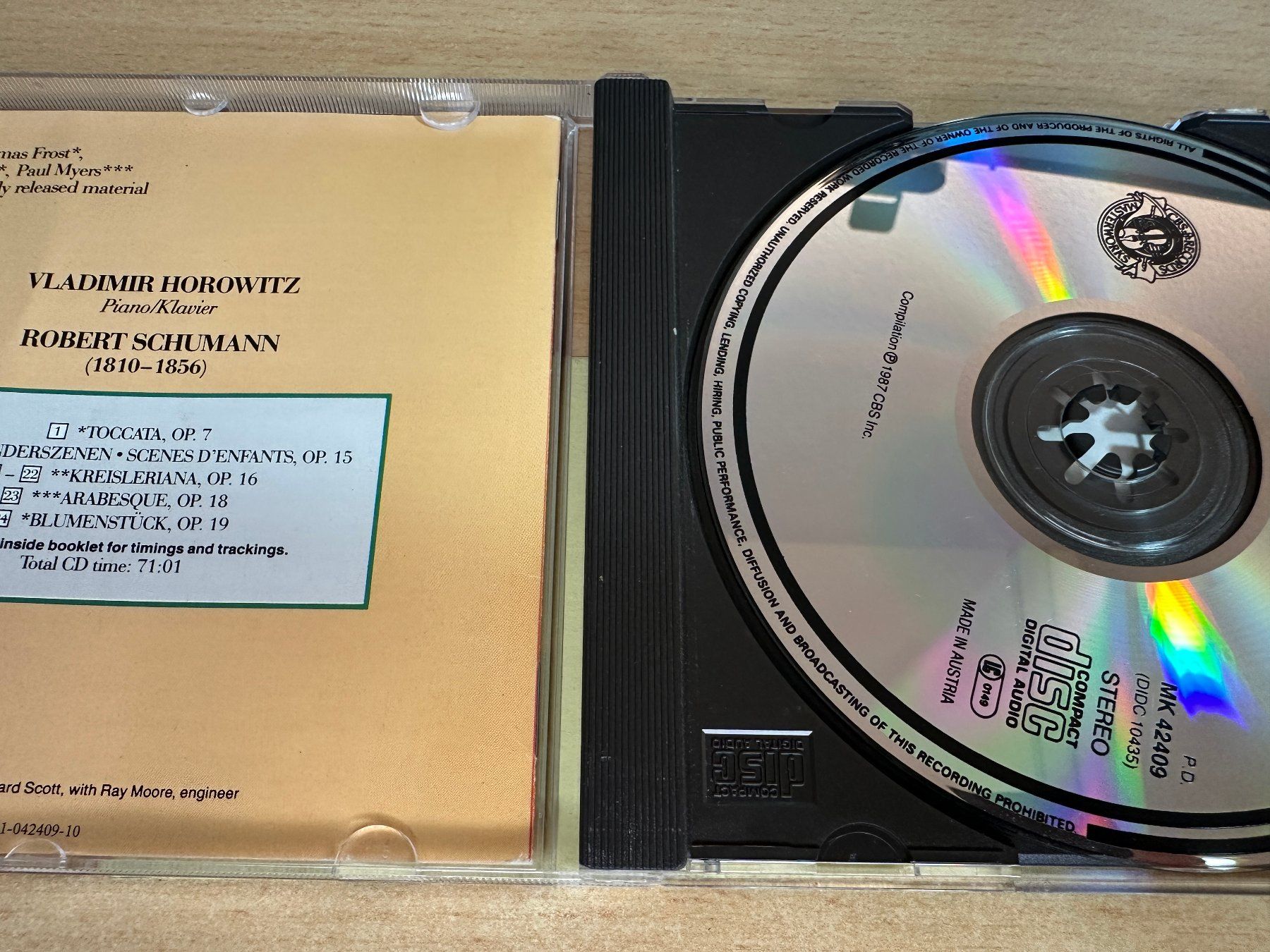 CD: I9 Vladimir Horowitz – Schumann – Usato da Rikon im Tösstal venduto da Alpenmutz 2
