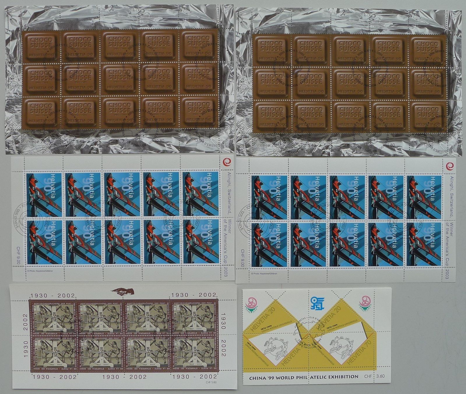 Tutti i francobolli: 1997-2003, Sammlung: 45 Kleinbogen, günstig ! – Usato da Sursee venduto da Luzernerraute 4