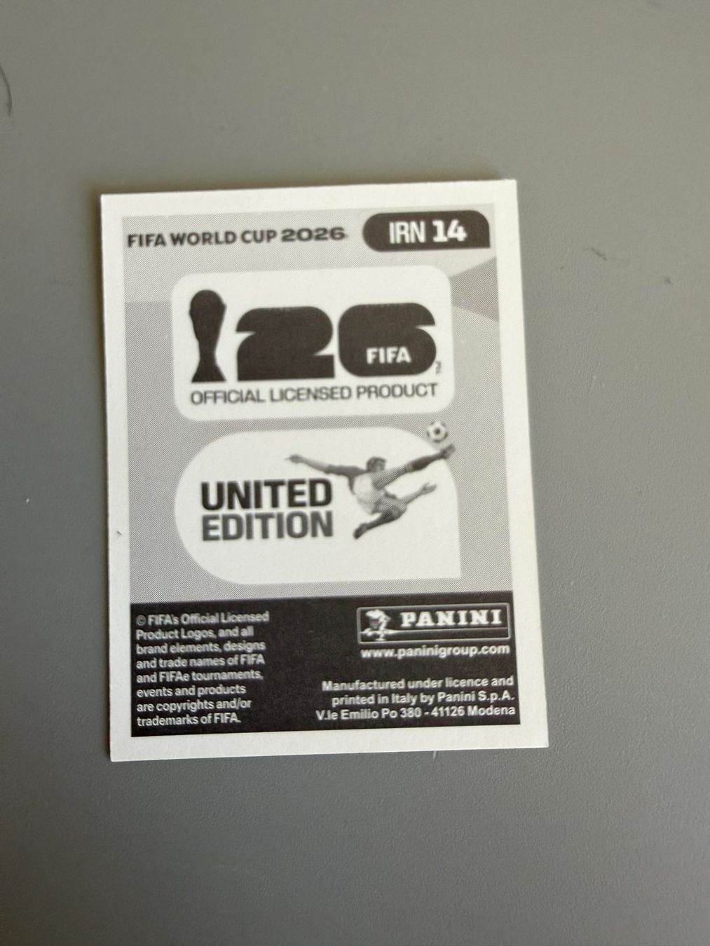 Panini Carte collezionabili: Panini Omid Noorafkan IRN14 – Usato da Liebefeld venduto da Ronaldo-1996 1
