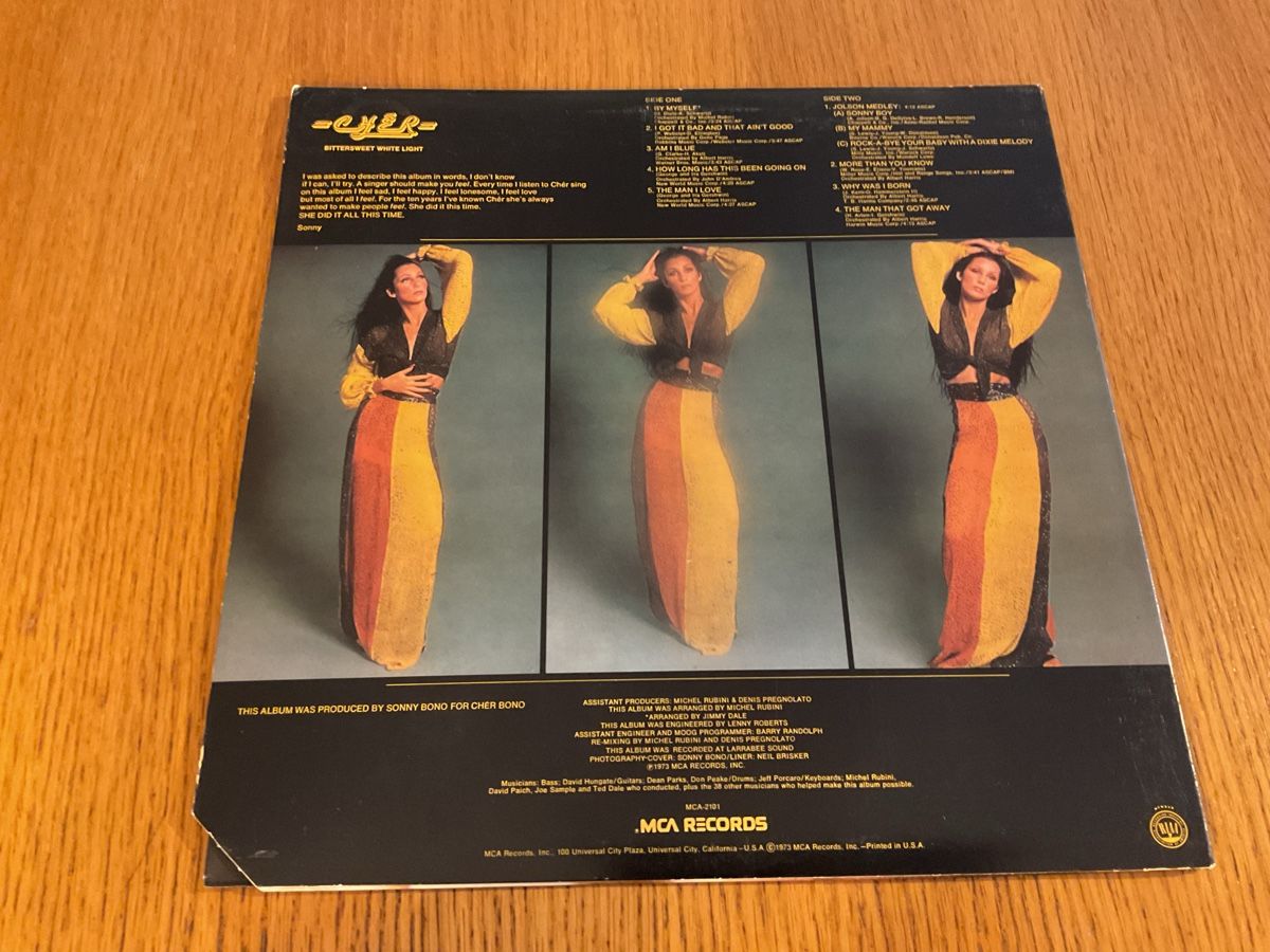 Schallplatten: Cher - Bittersweet White Light Schallplatte von 1973! – Gebraucht aus Steinach von Quarkie 1