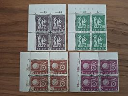 Dienstmarken 4er Blocks: BIT