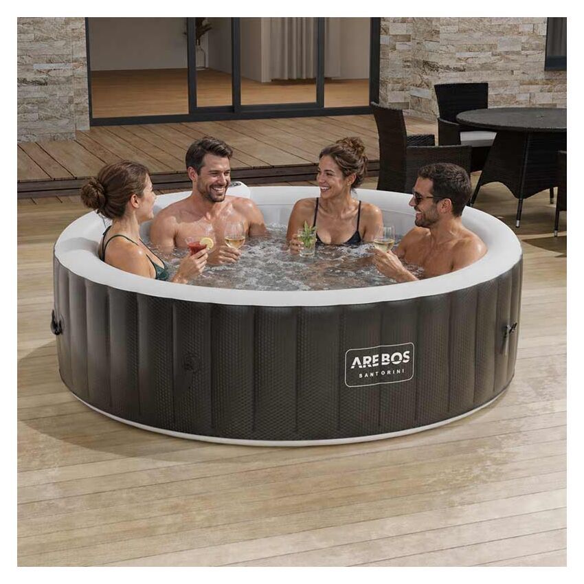 Whirlpool: Spa Pool Santorini rund mit LED 2400W – Nuovo (secondo la descrizione) da Nebikon venduto da warendiscount 4