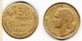 50 Franc Frankreich 1951