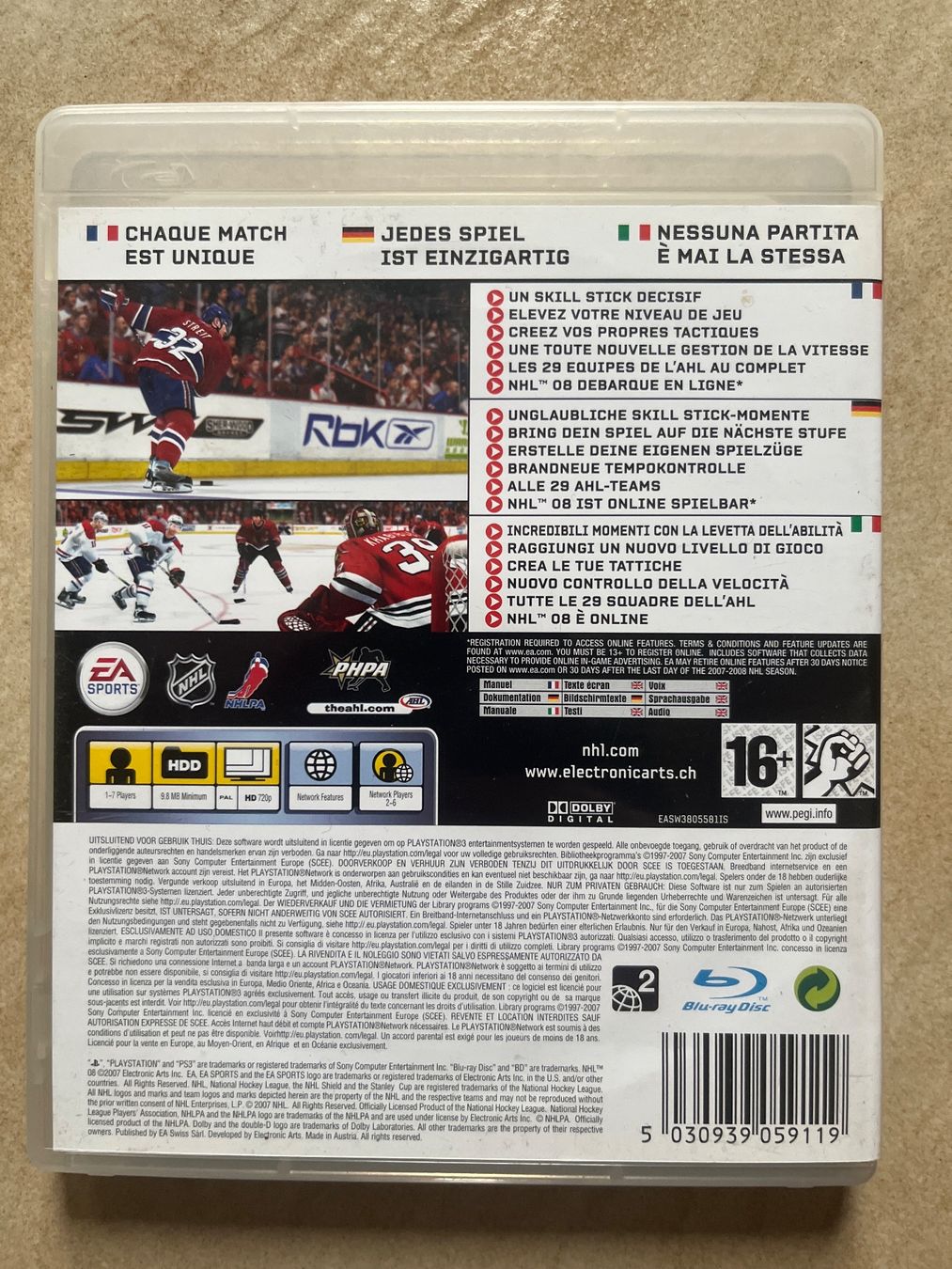 Sony Giochi: Jeu NHL 08 pour PLAYSTATION PS3 – Usato da Vernayaz venduto da Darkfrost 1