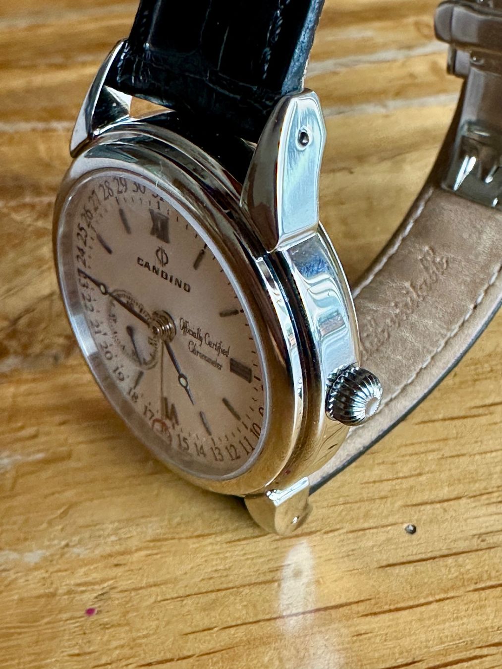 Candino Uhren: Genauer Chronograph ETA 2824-2 revidiert mit Prüfprotokol – Neu (gemäss Beschreibung) aus Uznach von Workshop-WM 6
