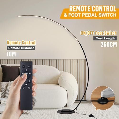 Lampade: Stehlampe Dimmbar Bogenlampe Wohnzimmer 25W Stehleuchte – Nuovo e nell'imballaggio originale da Hundwil venduto da Mr.Wong 4