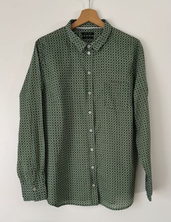 Marc O'Polo Damen Hemd Gr. 44 / XL Dunkelgrün ORGANIC COTTON