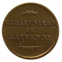 Jeton Carabiniers de Lausanne Messing