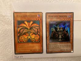 Yu-Gi-Oh Karten Herr der Drachen & By Seal Dark Enchanter