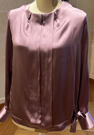 Chemisier Figaret en soie mauve taille 38Fr