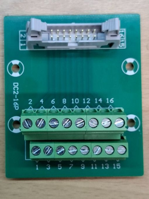Componenti elettronici: Platine IDC16 pin avec bornes – Nuovo (secondo la descrizione) da Lajoux JU venduto da trainap