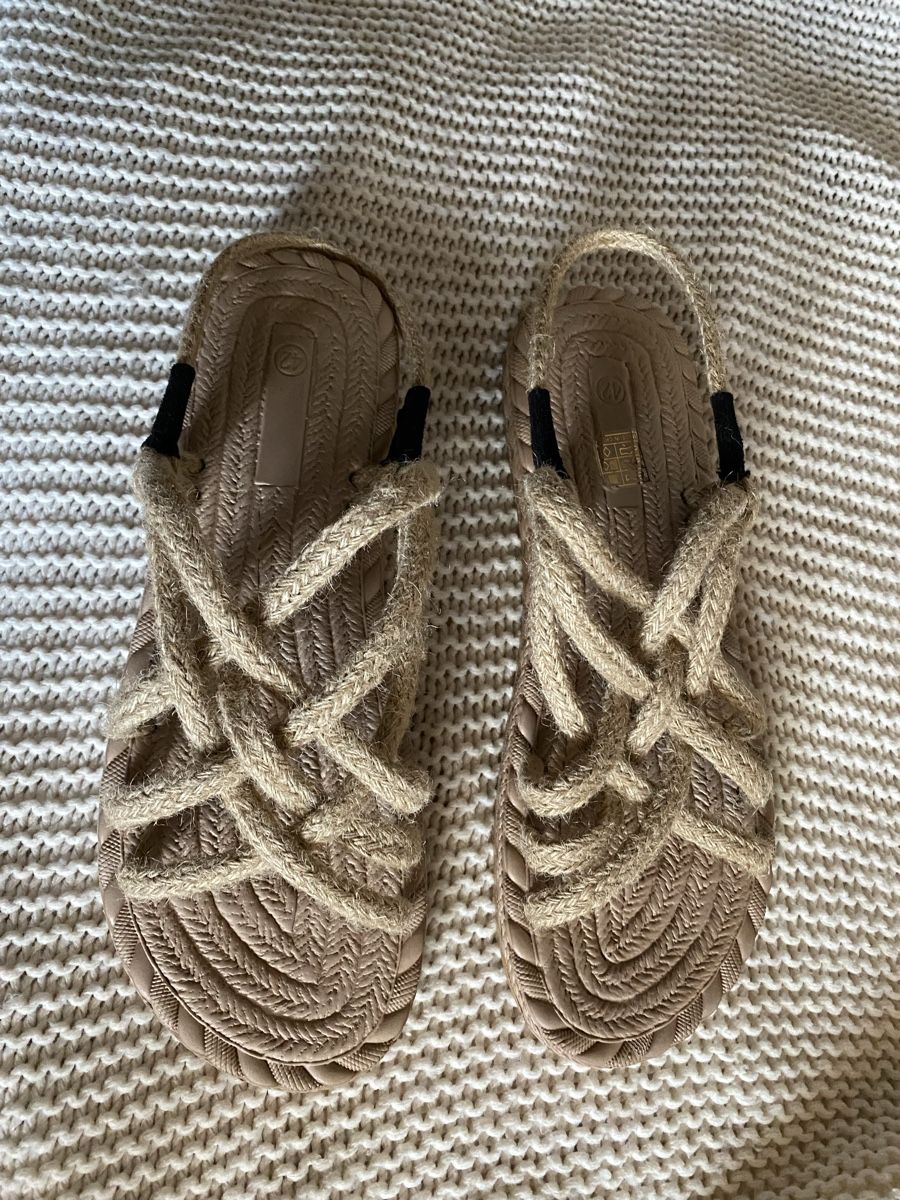 Damenschuhe: Sandales en corde tressée 42 – Neu (gemäss Beschreibung) aus Geneve von Monthoux13