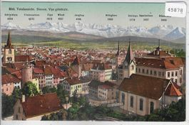 Biel Totalansicht - Bienne - Vue generale - Litho