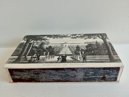 Vintage Zündholzschachtel Sanssouci Potsdam, Kamin-Deko