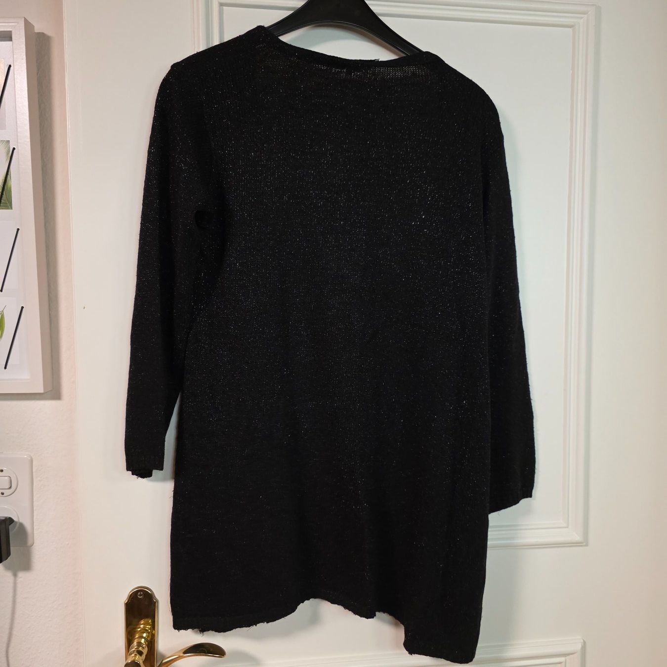 Giacche: Schwarze Strickjacke mit Silberfaden S – Usato da Wald ZH venduto da CapLux 4