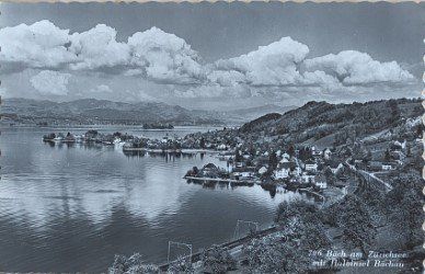 Bäch (SZ) 1959 am Zürichsee mit Halbinsel Bächau Kaufen auf Ricardo