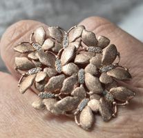 Vintage Rosegold Schmetterlinge Ring, verstellbar
