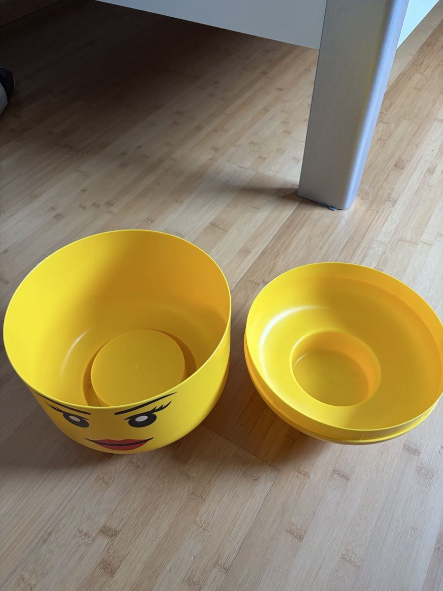 Lego Giocattoli: LEGO Storage Head Yellow Girl Face Box – Usato da Staufen venduto da nic_8g8z 1