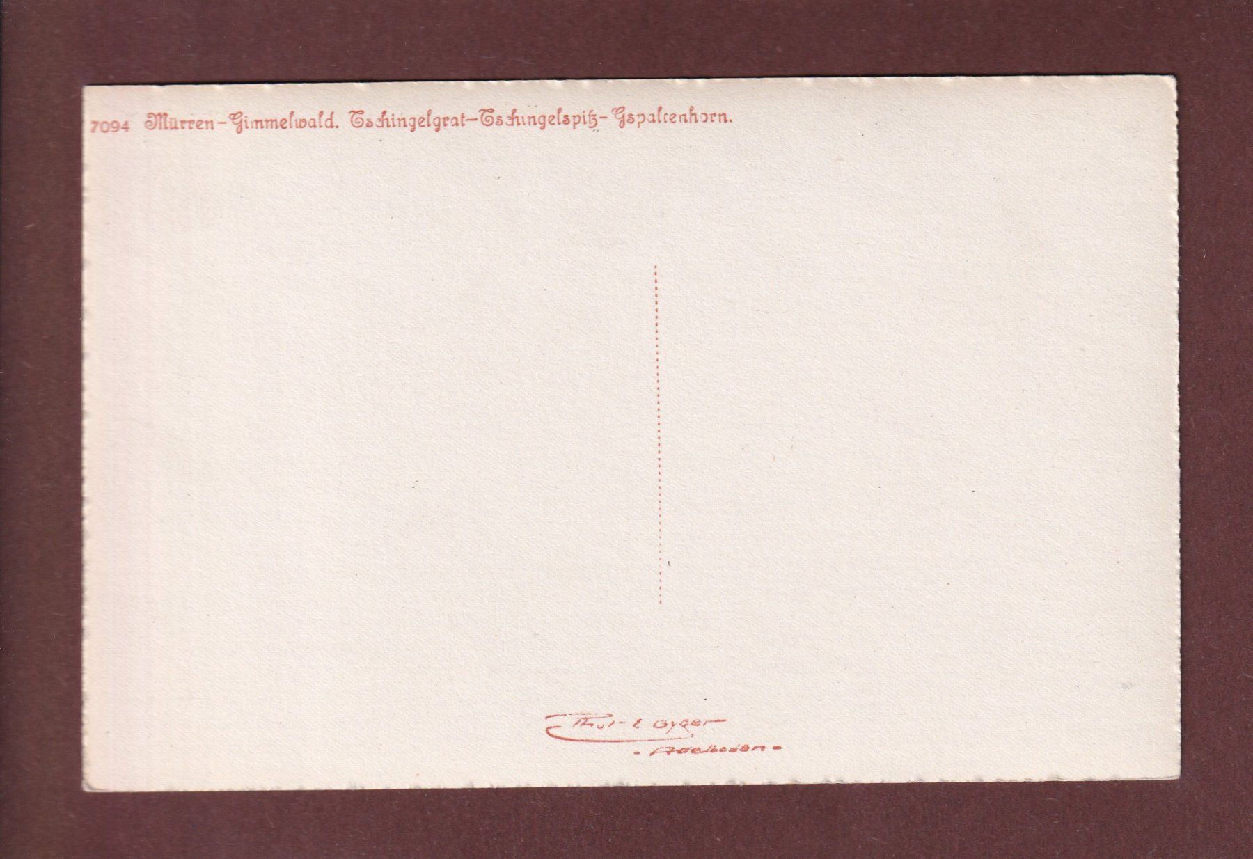 Cartoline postali: Mürren - GIMMELWALD - E. Gyger – Usato da Pully venduto da nicecards-shop 1