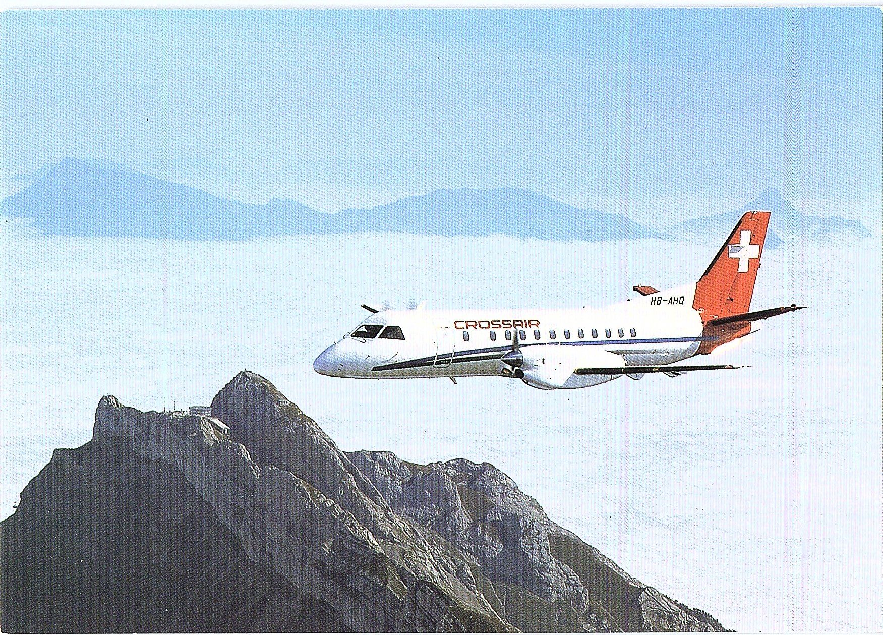 Ansichtskarten: AK Saab 340A Cityliner, Crossair – Neu und originalverpackt aus Würenlos von KKMeister