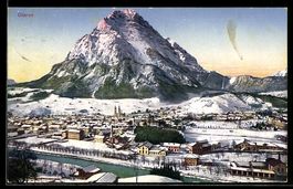 AK Glarus, Teilansicht im Schnee