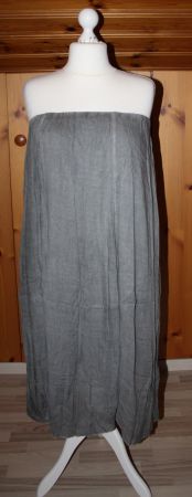 Schulterfreies Kleid / langer Jupe grün Gr. L