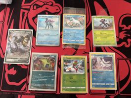 Lot de 6 cartes Pokémon état neuf sous protection