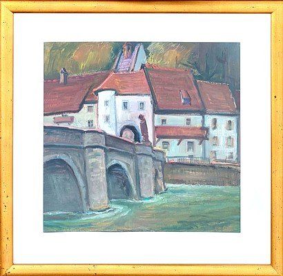 Dipinti: ST-URSANNE - tableau de Guy Lamy – Usato da Montmelon venduto da canelle-12 1