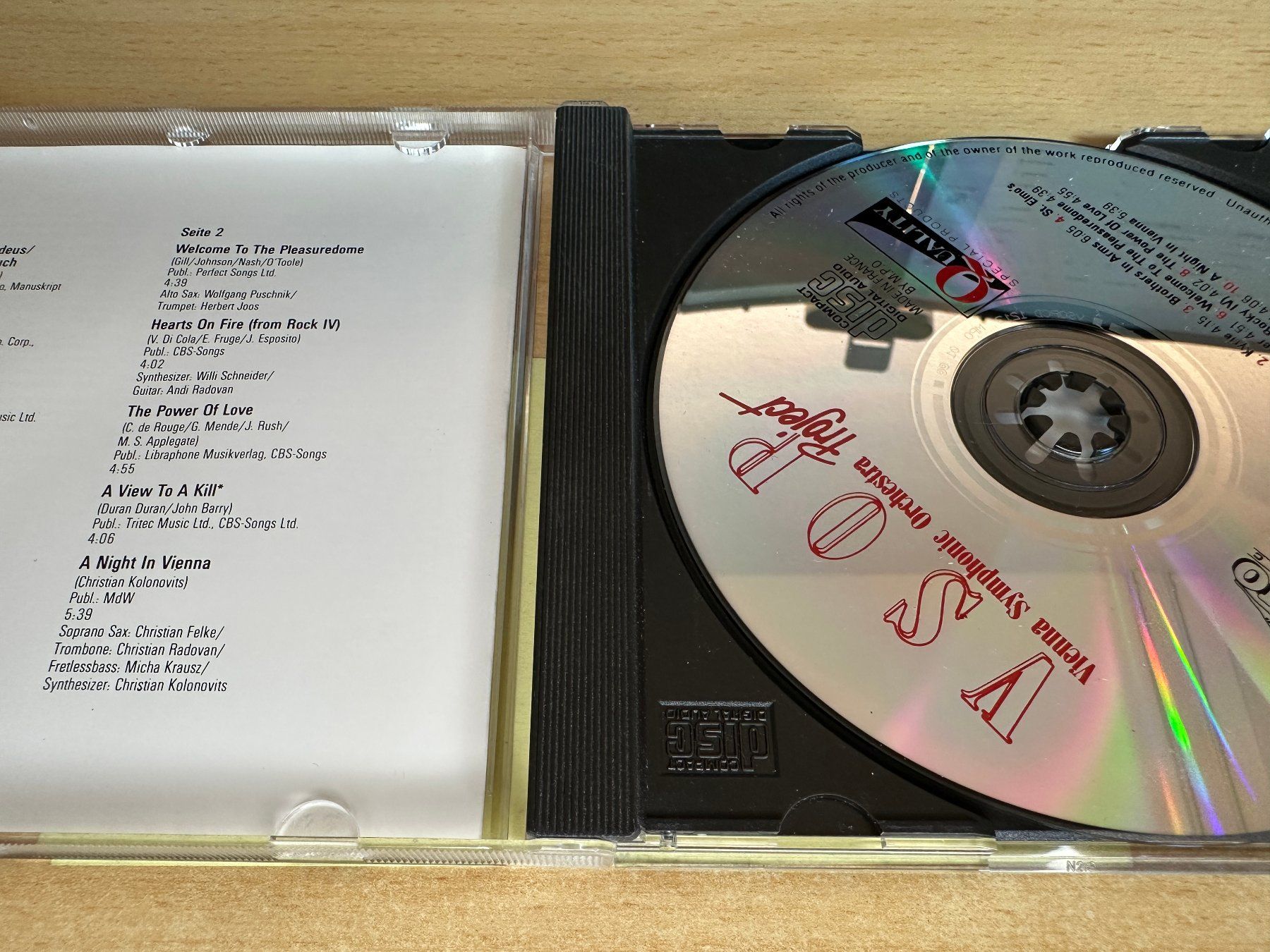 CD: E2 VSOP – Vienna Symphonic Orchestra Project – Usato da Rikon im Tösstal venduto da Alpenmutz 2