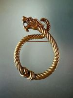 Drachenbrosche goldfarbig, Metropolitan Museum ofArt,Vintage
