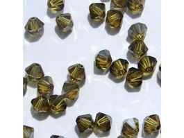 Perlen Swarovski, 5mm, Lime Satin
