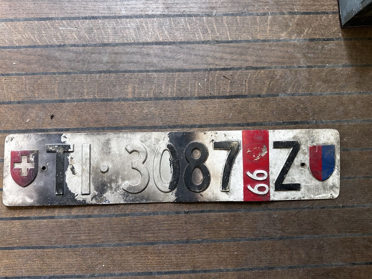 Insegne: TI  Autonummer 3087 Z 1966 – Usato da Starrkirch-Wil venduto da charlywatson 2