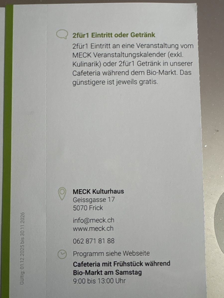 Gutscheine: Trois bons rabais à Frick – Neu (gemäss Beschreibung) aus Düdingen von Yellow 3