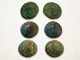 Lot: 3 Monnaies Romaines - Postume, Constance & Valentinien