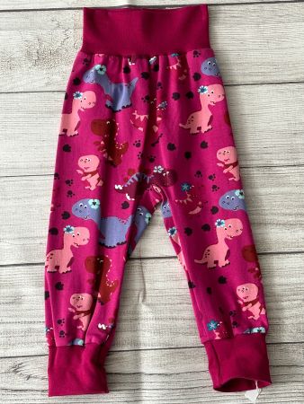 Dinosaurier, Dino Pumphose Mitwachshose Gr. 80/86 Neu