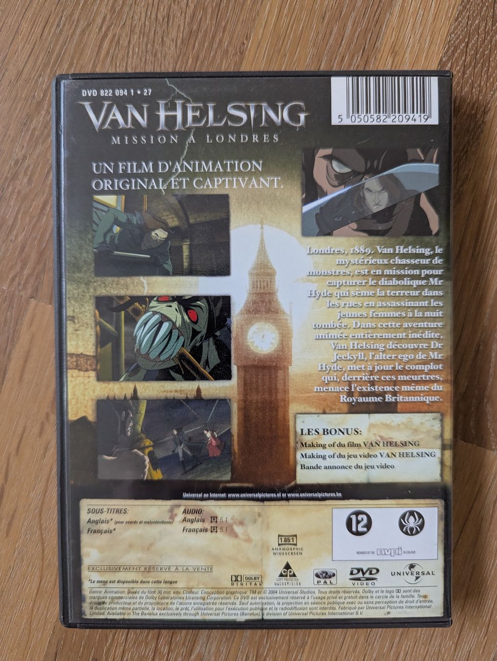 Tutti i DVDs: DVD: Van Helsing Mission à Londres – Usato da Basel venduto da seewhybee 1