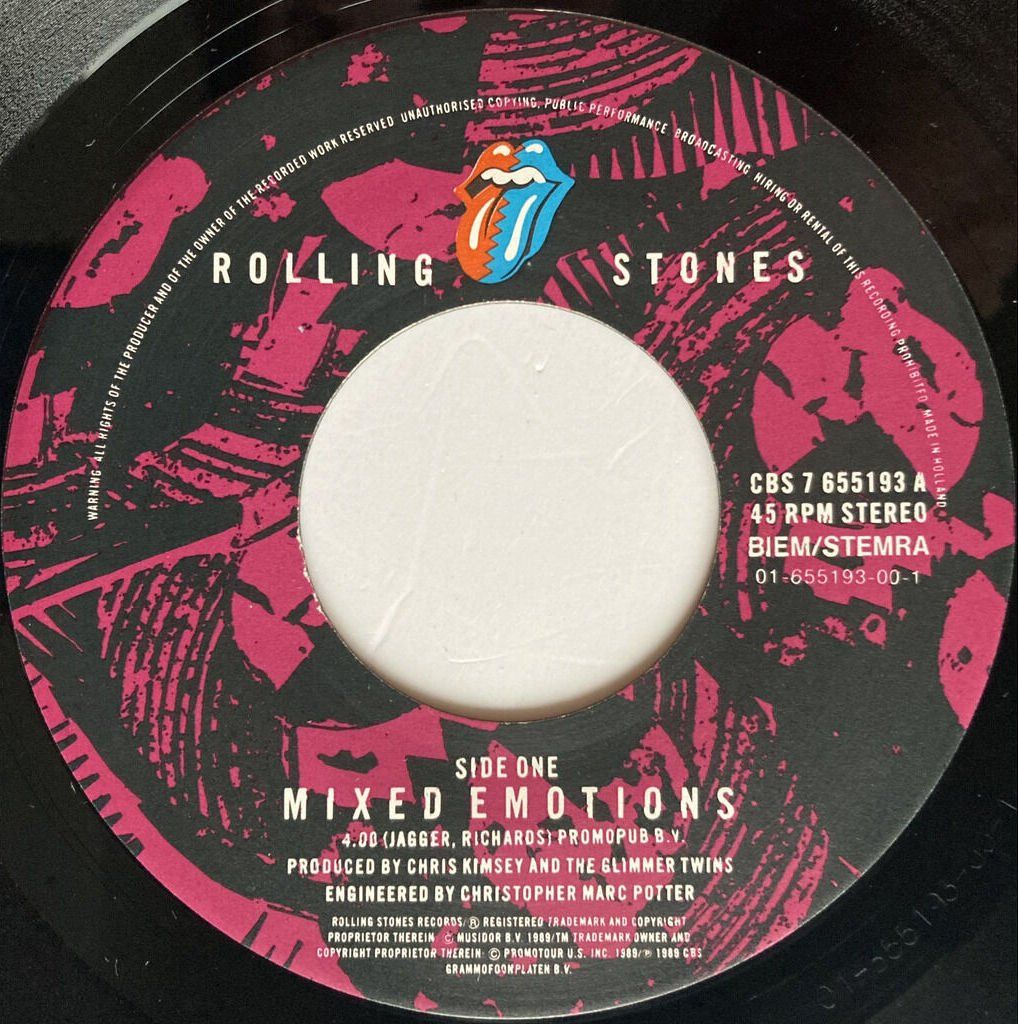 Schallplatten: ROLLING STONES - MIXED EMOTIONS – Gebraucht aus Bottens von hotter-than-hell 2