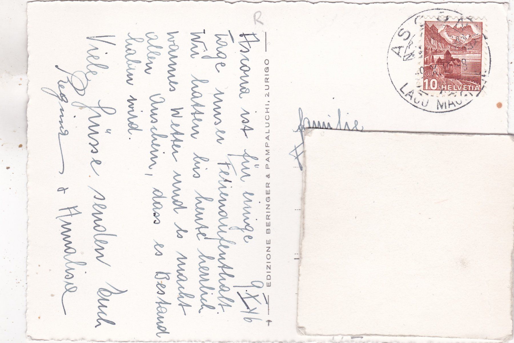 Cartoline postali: Ascona 1946 – Usato da Herisau venduto da Lisegrat2008 1