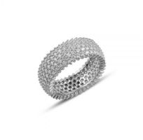 Ring Alliance Zirkonia 925 Silber 5 Linien Statement 56
