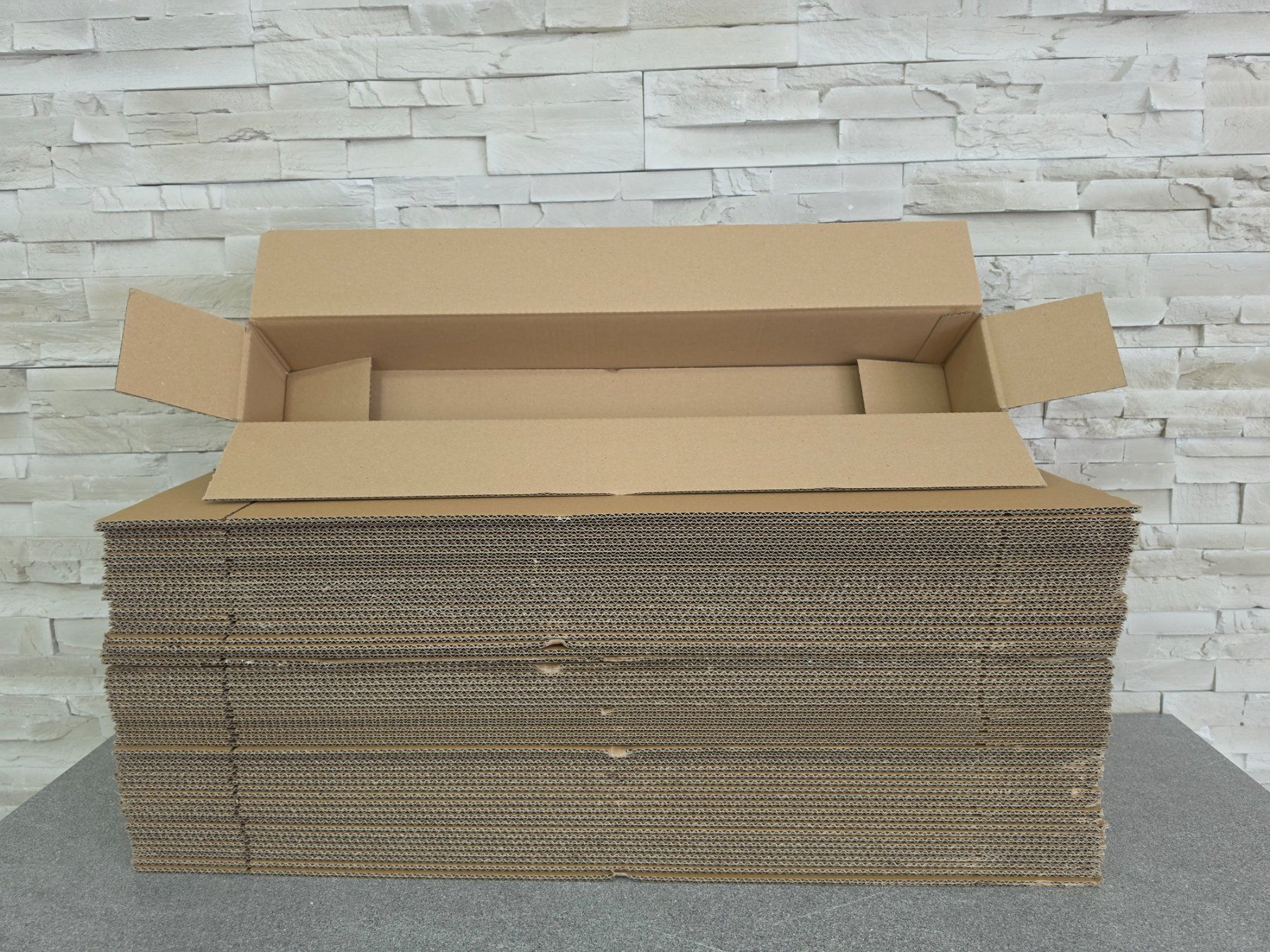 Cartoni: 50 Versandkarton 700x100x100mm Faltkarton Karton einwellig – Nuovo (secondo la descrizione) da Baar venduto da Werkzeugzentrum 2