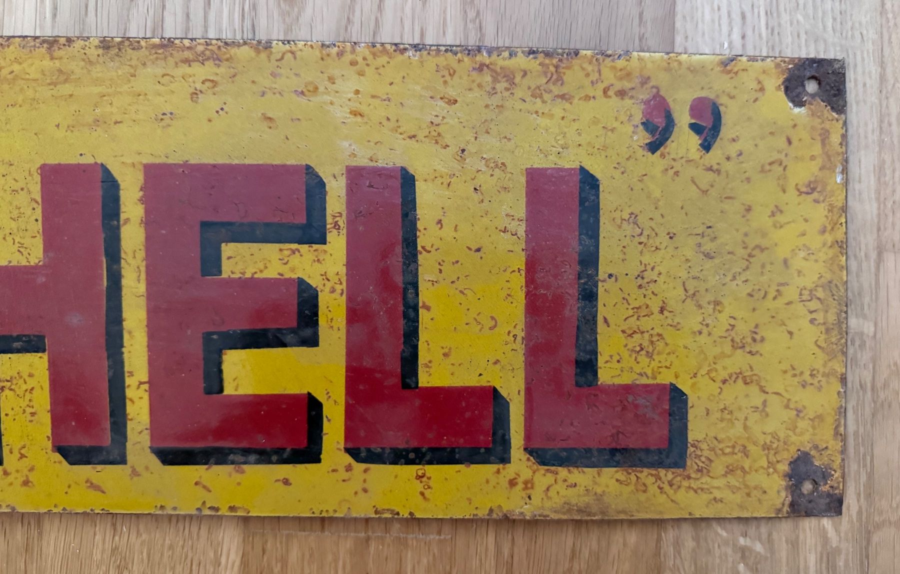 Shell Insegne: Shell Emailschild / Emaille Schild – Usato da Bremgarten b. Bern venduto da airline-trolley 2
