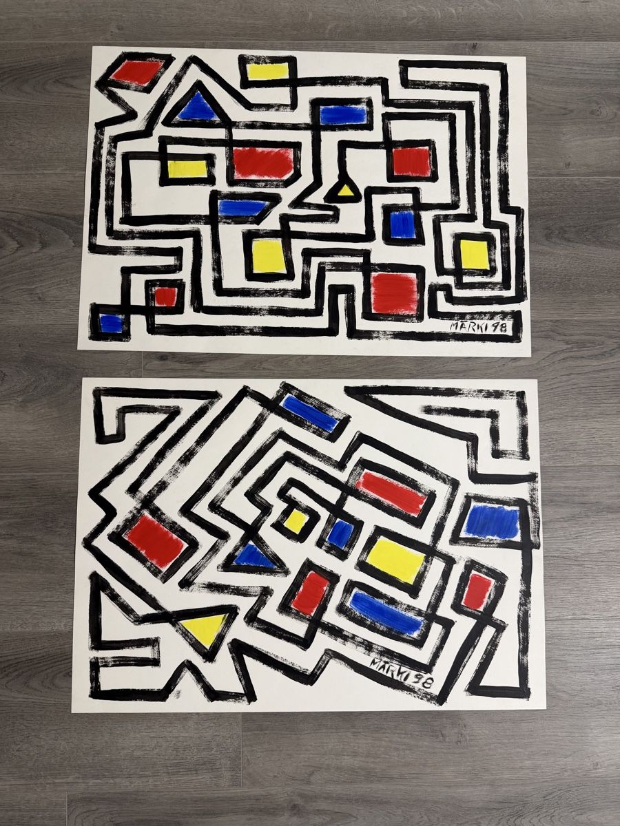 Foto & Immagini: Originale Kunstwerke, signiert, abstrakte Malerei! – Usato da Gunten venduto da starfish3