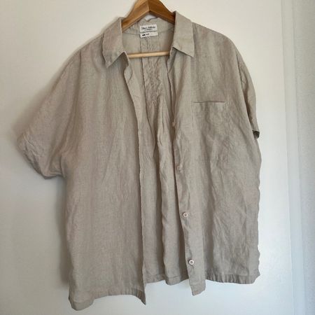 Marc O'Polo Leinenhemd beige Grösse 42 gebraucht