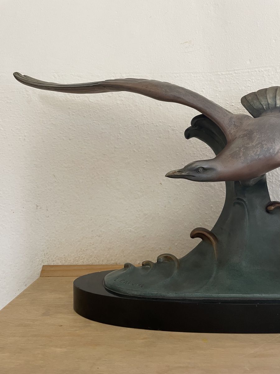 Skulpturen & Statuen: Grosse Bronze Möwe Art Deco L Carvin – Gebraucht aus Benken SG von tame_impala 1