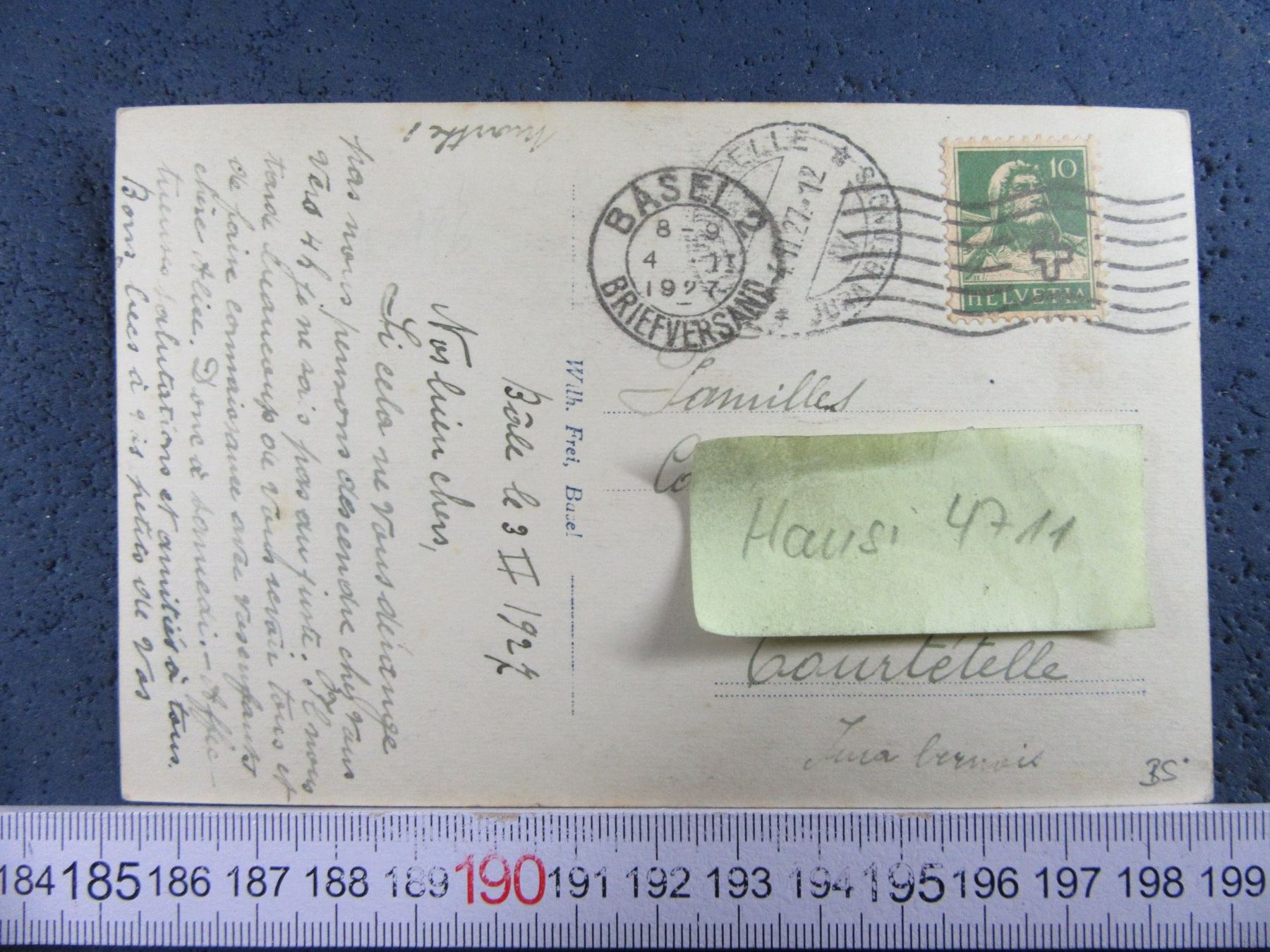 Cartoline postali: BAASEL 1927 HEILIGGEISTKIRCHE AK-BS – Usato da Ettingen venduto da Hausi4711 1