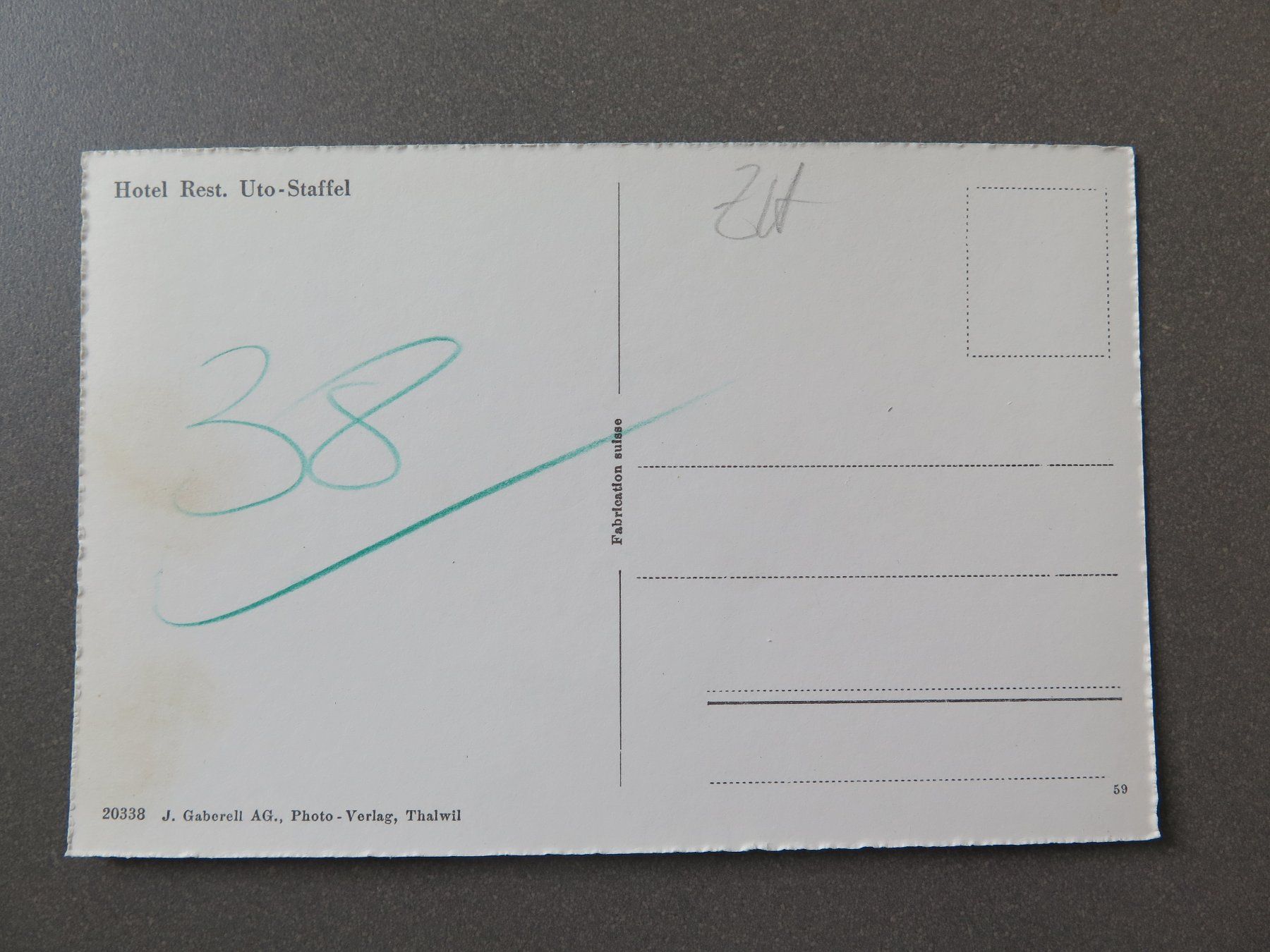 Cartoline postali: HOTEL REST. UTO-STAFFEL - SKIFAHRER – Usato da Wittenbach venduto da lipasal 1